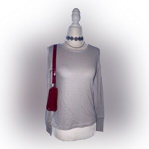 Banana Republic Soft Gray Long Sleeve Tee